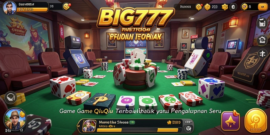 Screenshot tampilan gameplay menegangkan dalam QiuQiu.