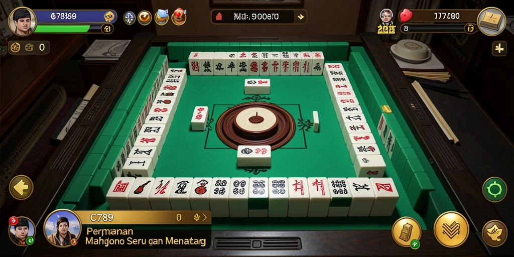 Screenshot gameplay C789 menampilkan tantangan Mahjong yang menarik.