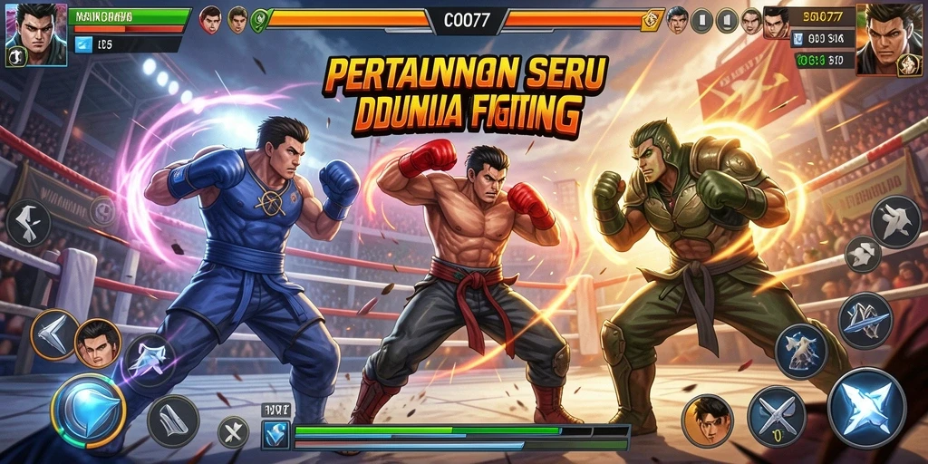 Screenshot dari gameplay <strong>COO77</strong> menunjukkan aksi pertarungan yang seru dan mendebarkan.