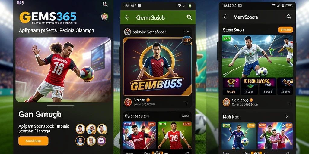 Tampilan antarmuka GEMS365 yang menarik dan mudah digunakan.