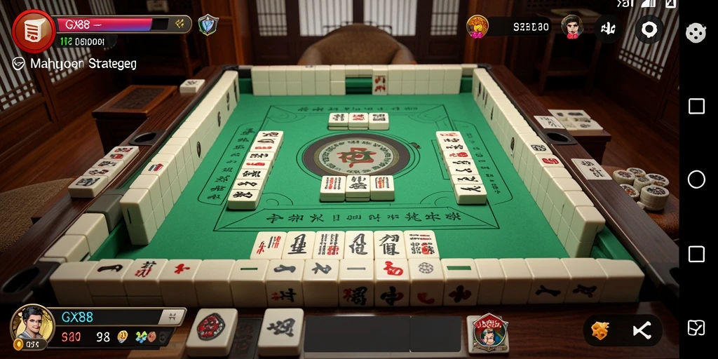 Screenshot GX88 menampilkan aksi seru dan strategi Mahjong.