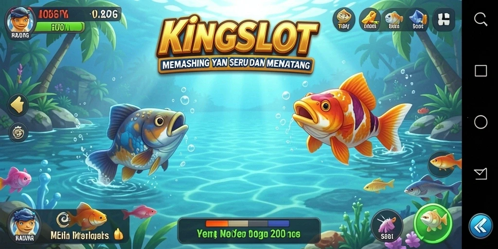 Tangkapan ikan menakjubkan di gameplay KINGSLOT.
