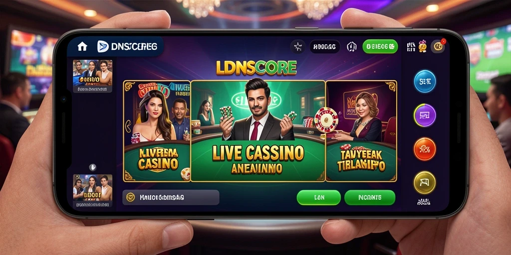 Tampilan gameplay Live Casino yang seru dan interaktif.