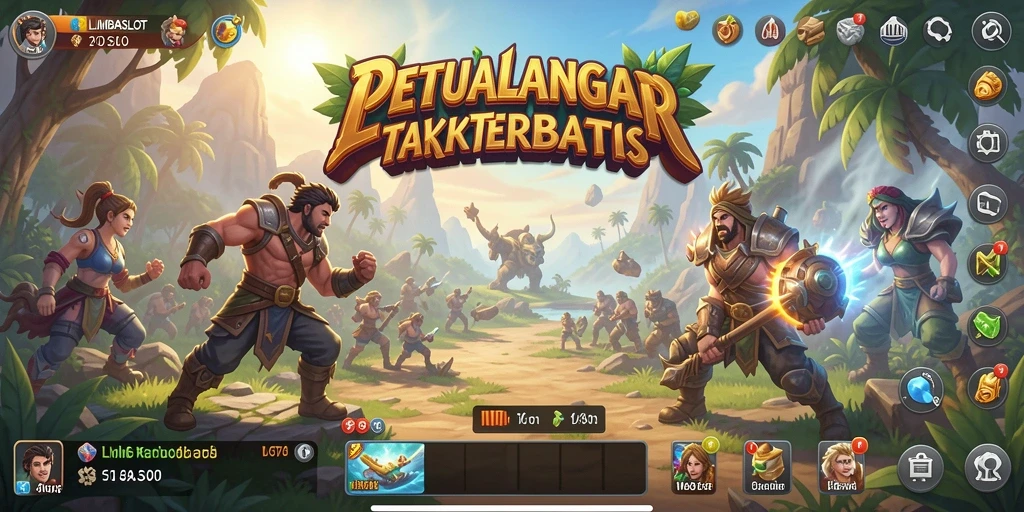 Gameplay LMBASLOT yang menampilkan eksplorasi dunia terbuka yang menakjubkan.