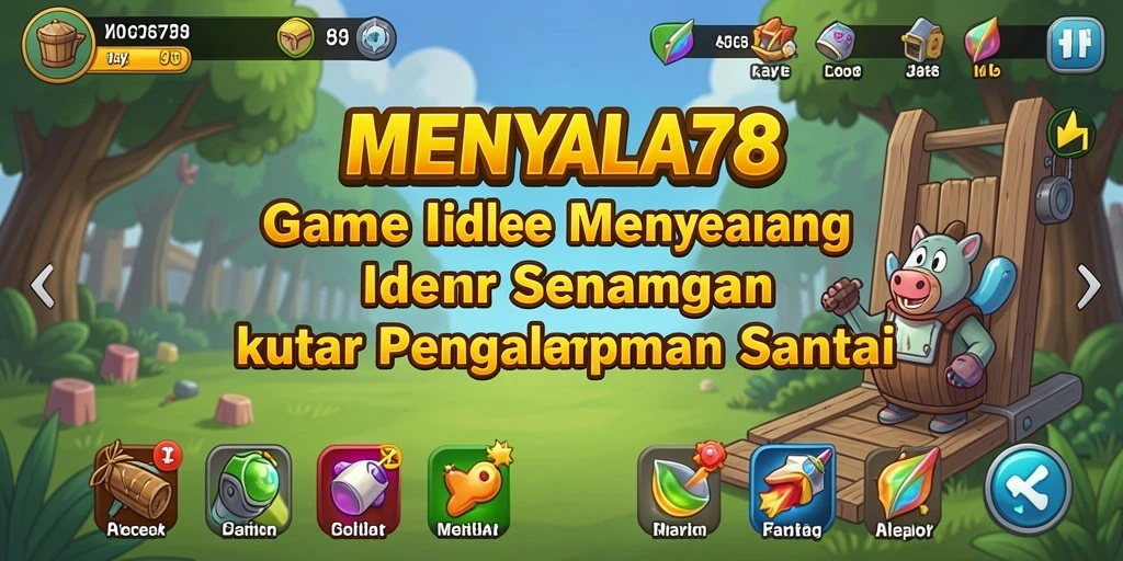 Tampilan gameplay MENYALA78 yang santai dan menyenangkan.