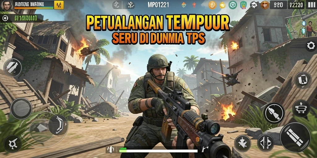 Tampilan gameplay intens dalam MPO1221 dengan aksi pertempuran yang seru.
