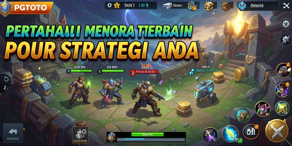 Gameplay seru PGTOTO dengan menara pertahanan yang kuat.