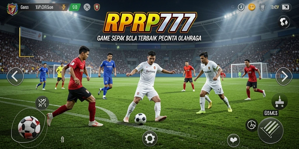 Tangkapan layar RPRP777 menampilkan pertandingan sepak bola seru dan aksi mendebarkan.