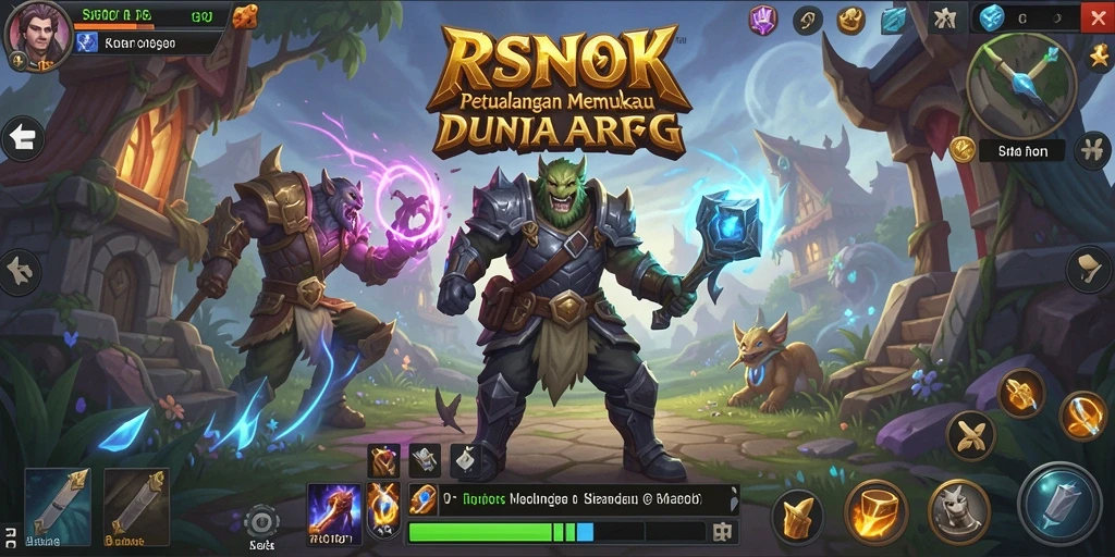 Screenshot gameplay yang menampilkan aksi seru dalam RSNOK.
