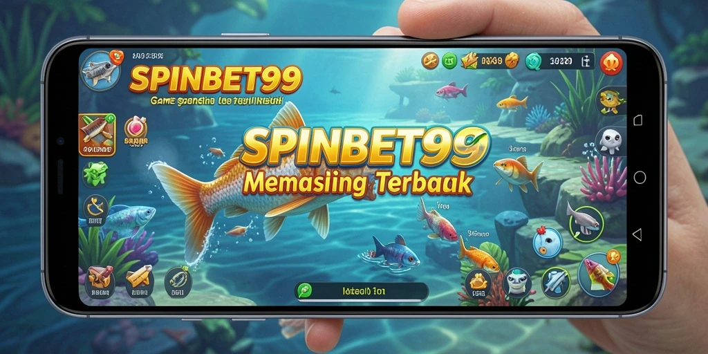 Tampilan gameplay SPINBET99 yang menampilkan momen seru memancing.